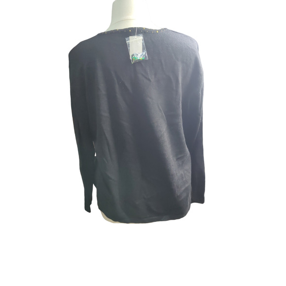 Bonnie Bell Poinsettia Christmas womans sweater XXL - Picture 2 of 4